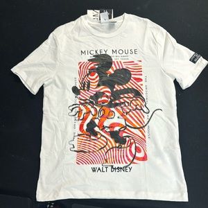 White T-shirt from Zara from Walt Disney Collab